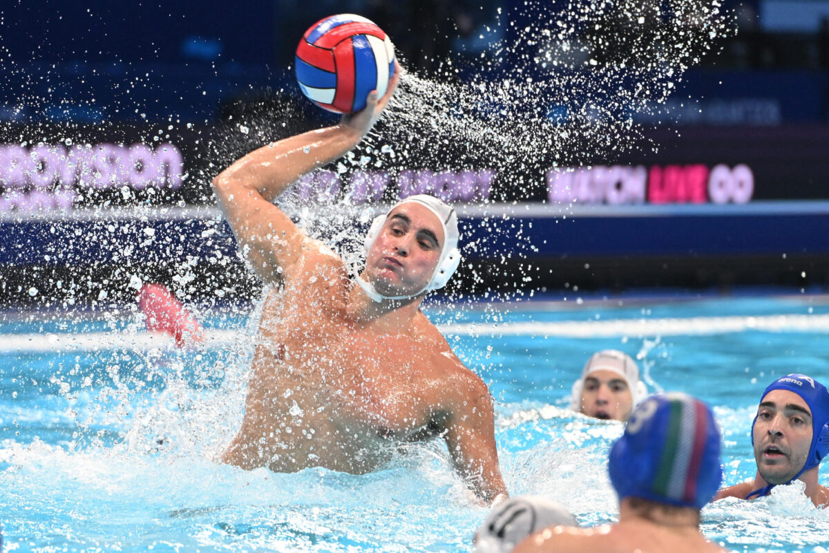 Ο Αργυρόπουλος με την Εθνική πόλο ανδρών