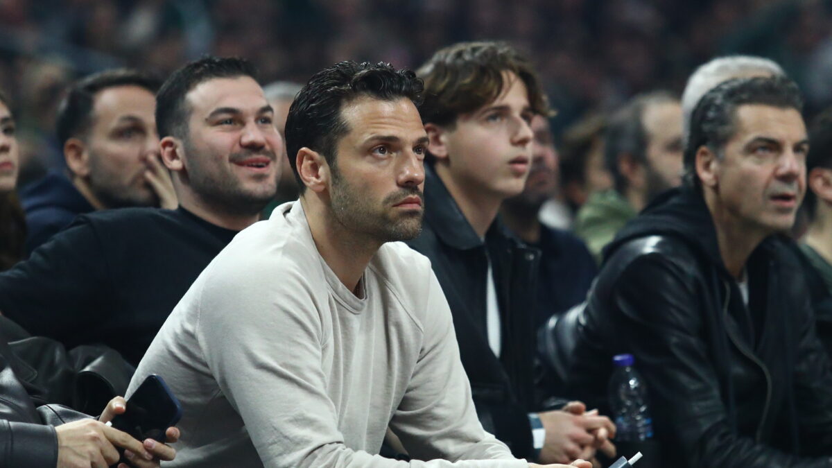 Ο Κωνσταντίνος Αργυρός στο γήπεδο (ΜΑΡΚΟΣ ΧΟΥΖΟΥΡΗΣ