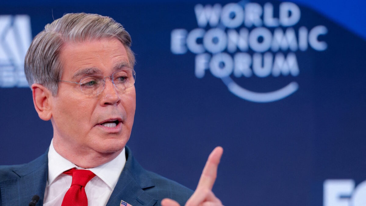 U.S. Treasury Secretary Scott Bessent attends the 56th annual World Economic Forum (WEF) meeting in Davos, Switzerland, January 20, 2026