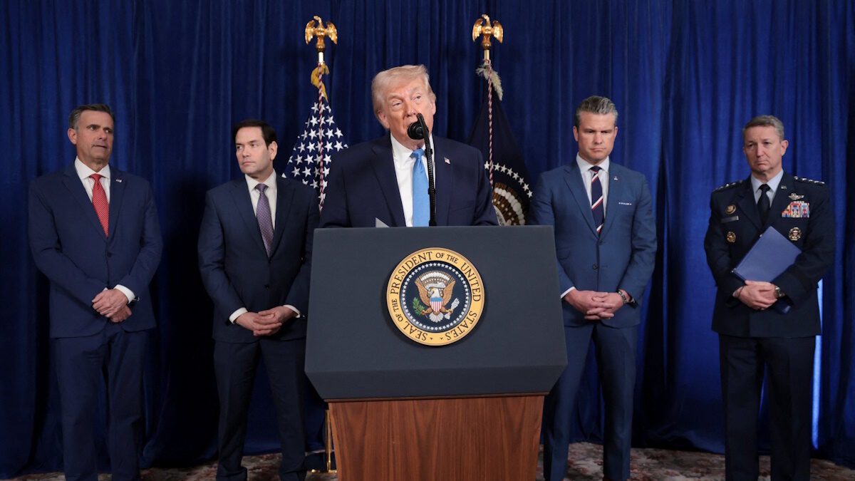 Ο πρόεδρος των ΗΠΑ, Ντόναλντ Τραμπ δίνει συνέντευξη Τύπου μετά την αμερικανική στρατιωτική επίθεση στη Βενεζουέλα, στο Παλμ Μπιτς.