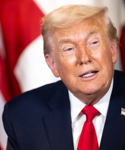 Ο Αμερικανός Πρόεδρος, Donald Trump σε στιγμιότυπο της ομιλίας του στο 56ο Διεθνές Οικονομικό Φόρουμ στο Νταβός