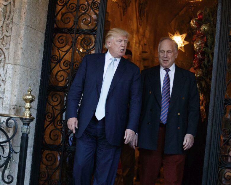 Ο Ντόναλντ Τραμπ και ο δισεκατομμυριούχος Ρόναλντ Λόντερ, κληρονόμος της αυτοκρατορίας καλλυντικών Estée Lauder