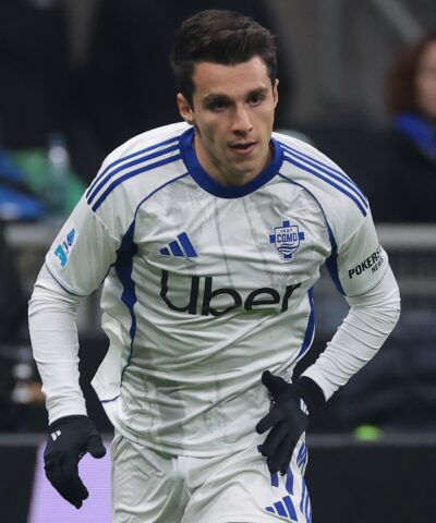 Ο Δουβίκας σε αγώνα της Κόμο στην Ιταλία (Credit Image: Â© Jonathan Moscrop