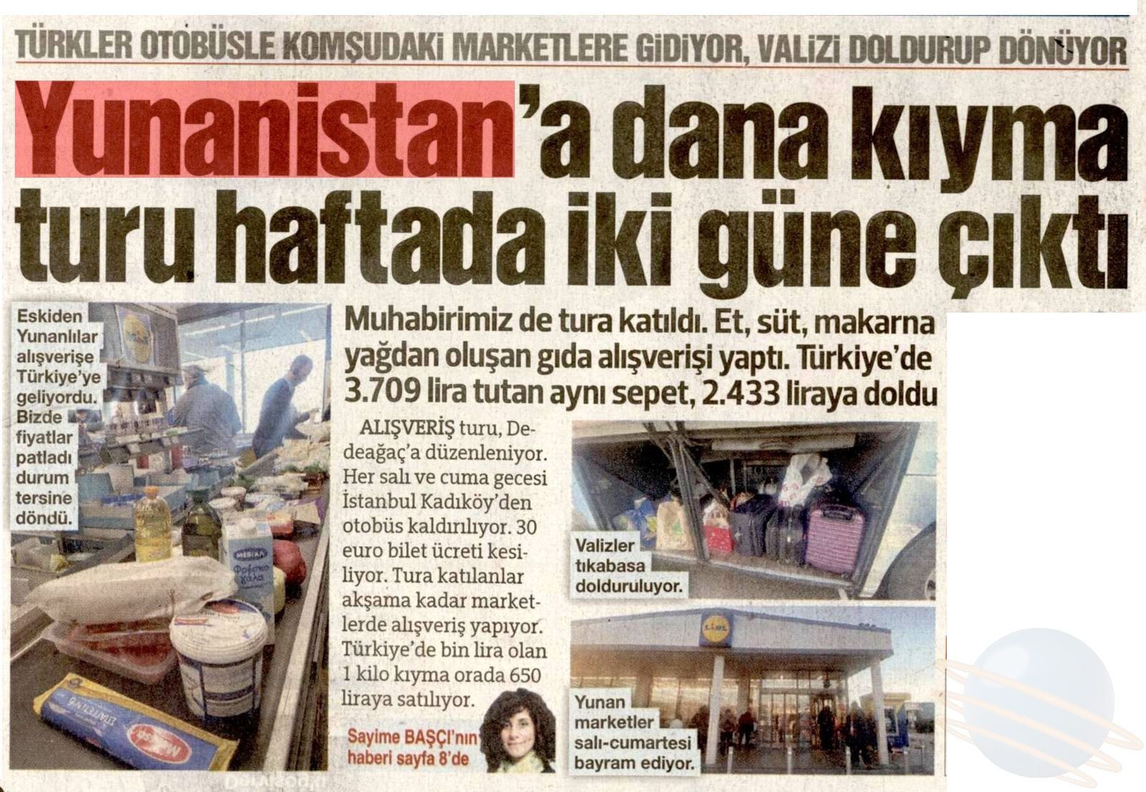 Η τουρκική εφημερίδα που αποκαλύπτει τις νέες συνήθειες