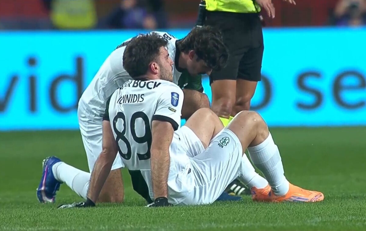 Ο Φώτης Ιωαννίδης αποχώρησε τραυματίας από το ματς της Σπόρτινγκ Λισαβόνας με την Γκιμαράες