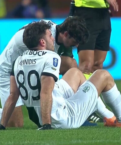 Ο Φώτης Ιωαννίδης αποχώρησε τραυματίας από το ματς της Σπόρτινγκ Λισαβόνας με την Γκιμαράες