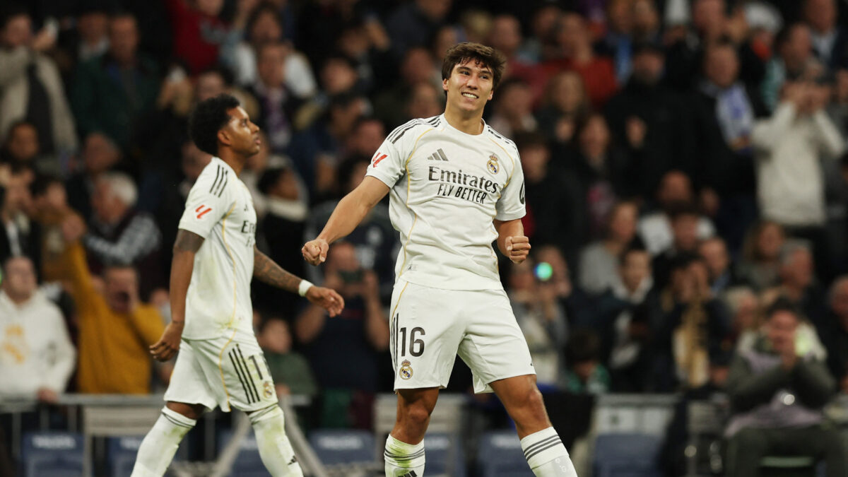 Ο Γκαρθία πανηγυρίζει γκολ του με τη Ρεάλ Μαδρίτης