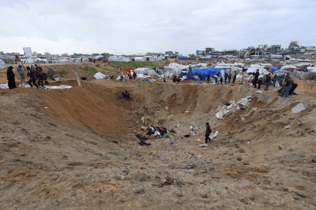 Σημείο στη Γάζα μετά από επίθεση του Ισραήλ