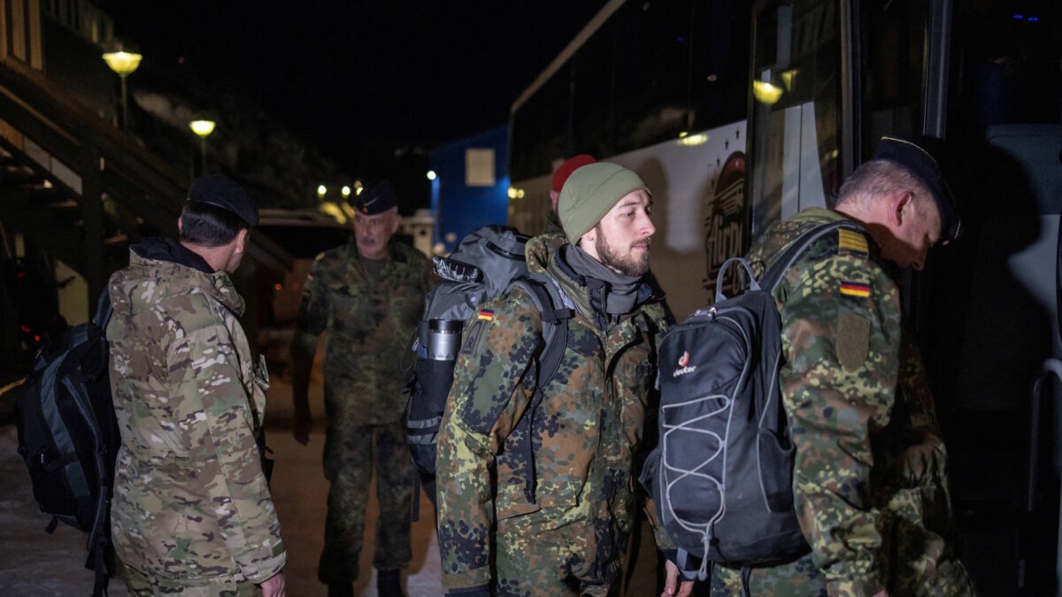 Γερμανοί στρατιώτες που έχουν αναπτυχθεί στη Γροιλανδία