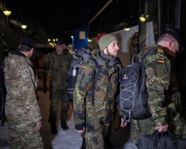 Γερμανοί στρατιώτες που έχουν αναπτυχθεί στη Γροιλανδία