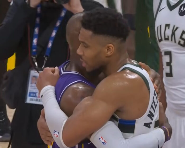 Ο Λεμπρόν Τζέιμς αγκάλιασε τον Γιάννη Αντετοκούνμπο, το «respect» του ηγέτη των Λέικερς στον «Greek freak»