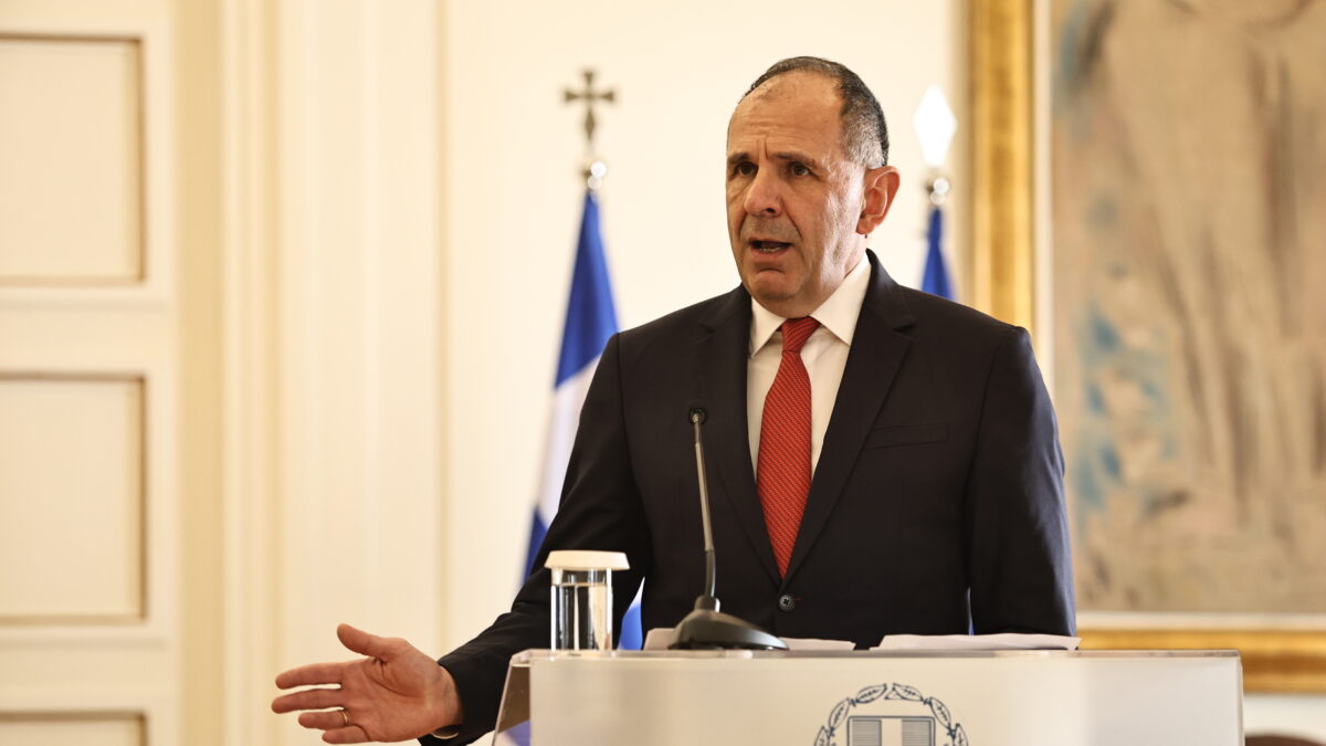 Ο υπουργός Εξωτερικών, Γιώργος Γεραπετρίτης