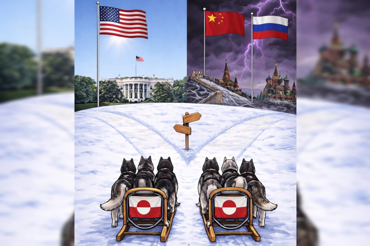 Animation σκυλιά σέρνουν έλκηθρο