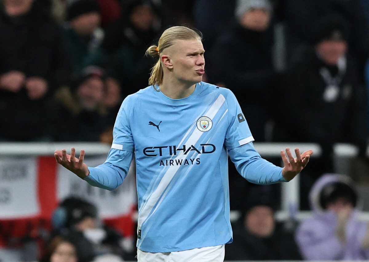 Ο Χάαλαντ με τη φανέλα της Σίτι