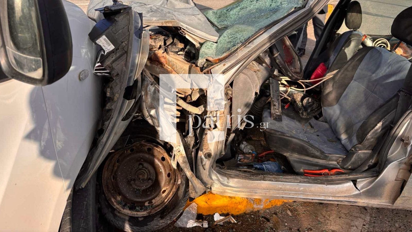 Το σημείο του τροχαίο στο Ηράκλειο