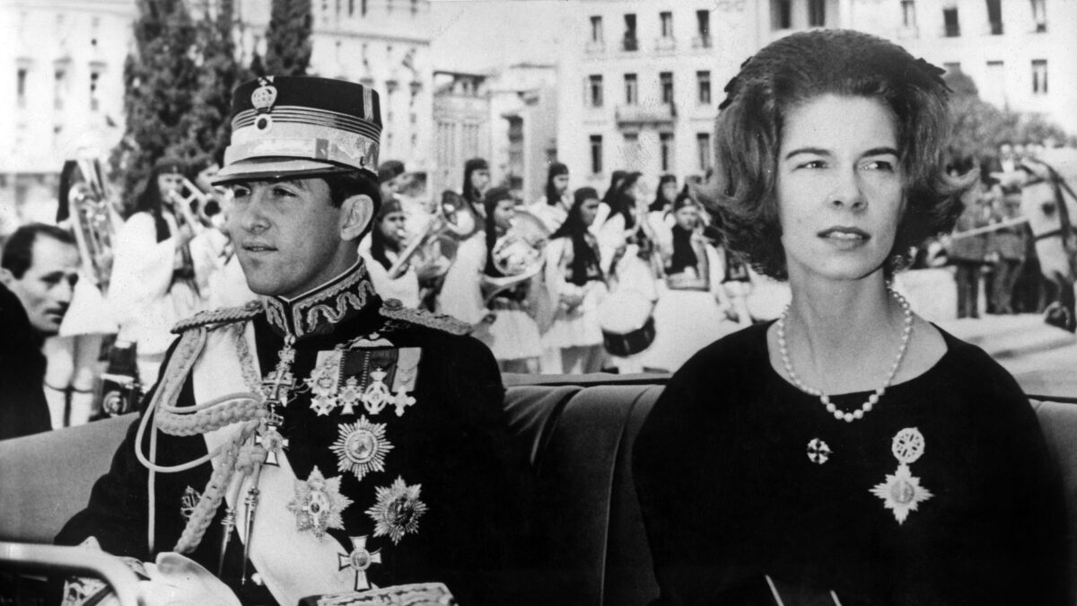 King Constantine II and his sister Princess Irene