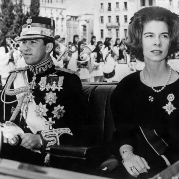 King Constantine II and his sister Princess Irene