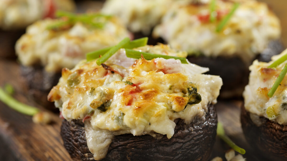 Γεμιστά μανιτάρια portobello