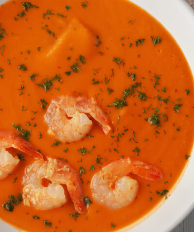 Σούπα κρέμα γαρίδας