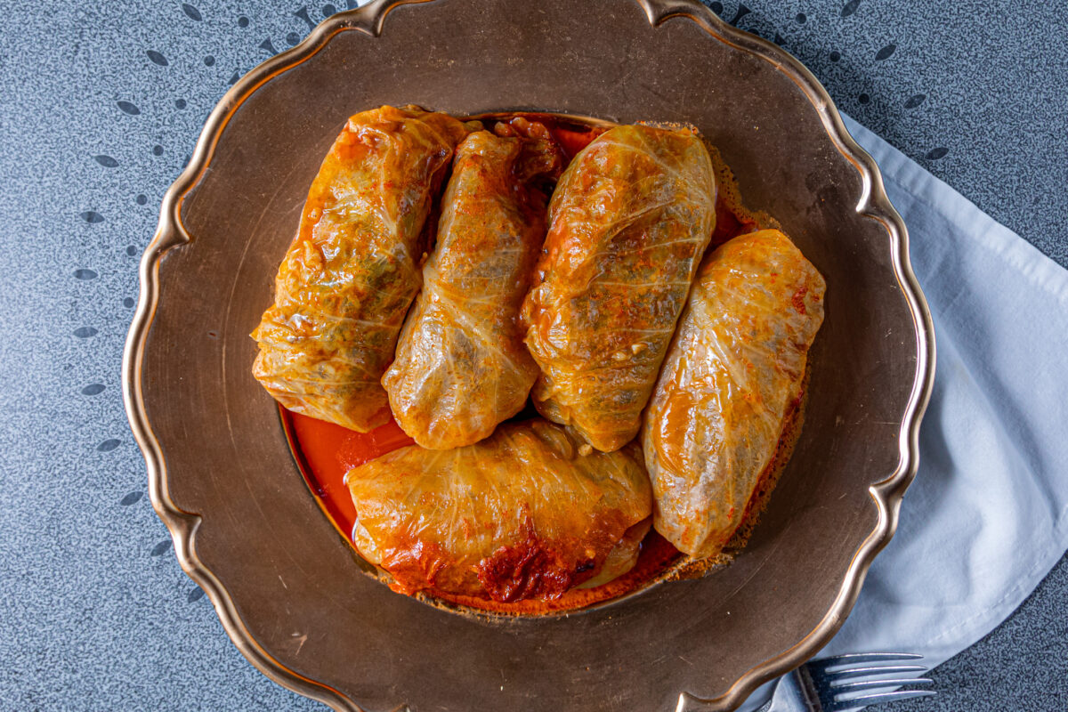 Λαχανοντολμάδες στον φούρνο