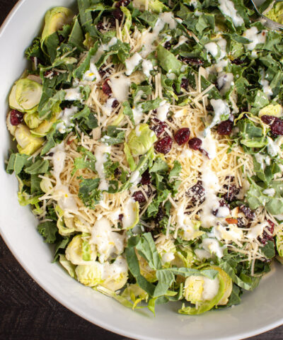 Σαλάτα του Καίσαρα με λαχανάκια Βρυξελλών