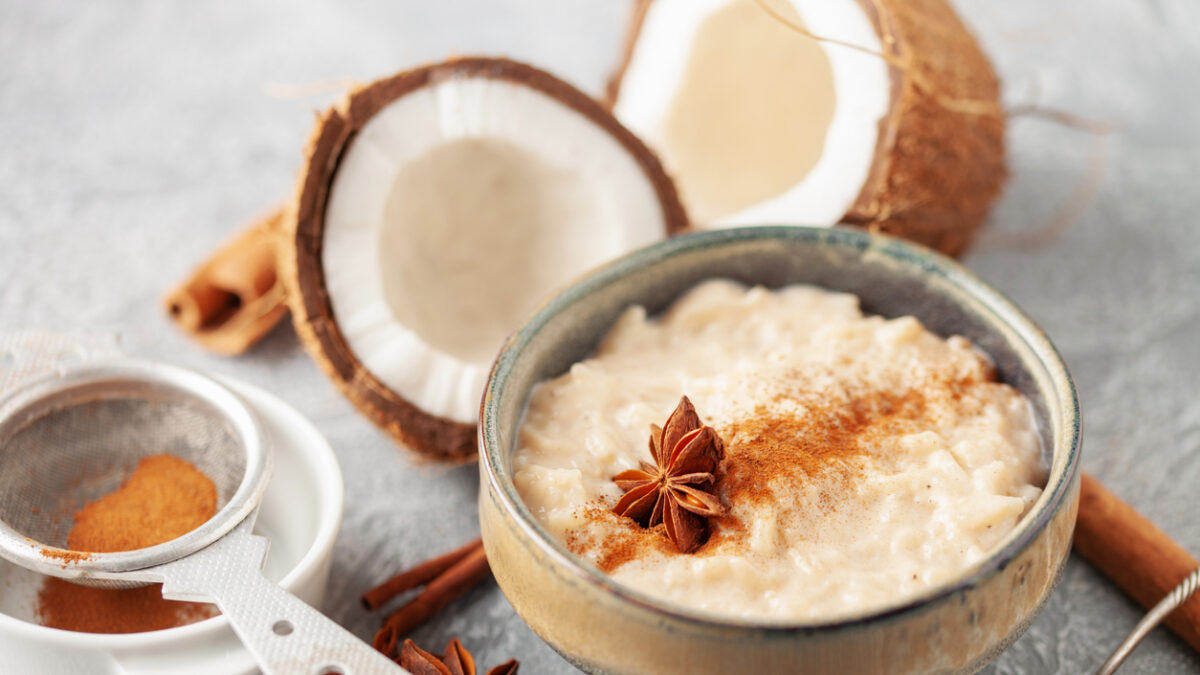 Ρυζόγαλο με γάλα καρύδας