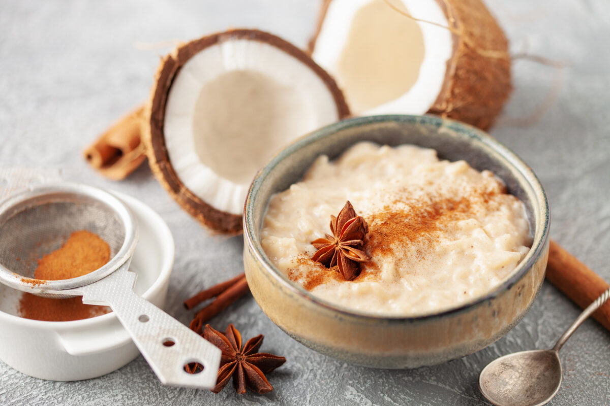 Ρυζόγαλο με γάλα καρύδας
