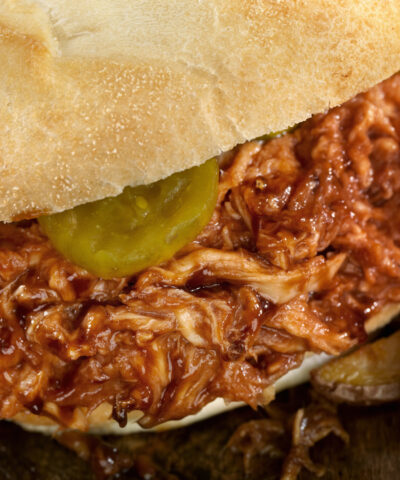 Pulled κοτόπουλο BBQ