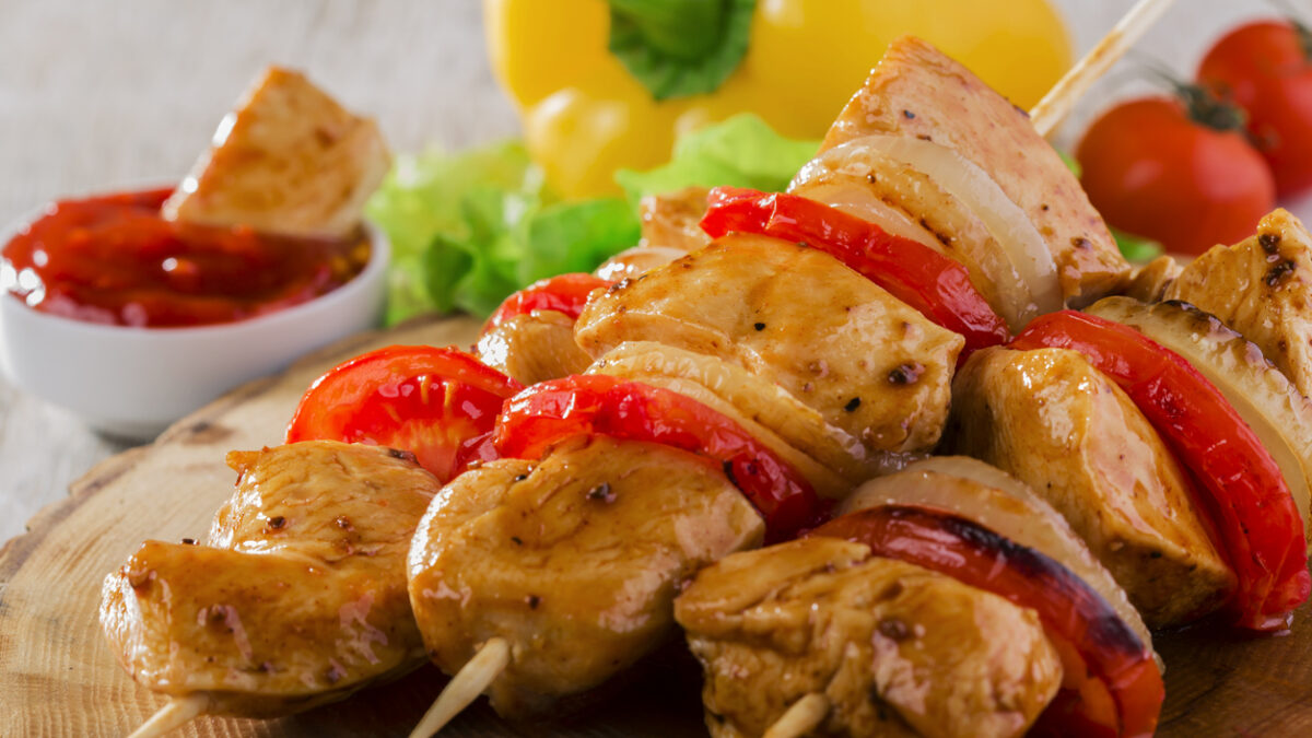Σουβλάκια γαλοπούλας