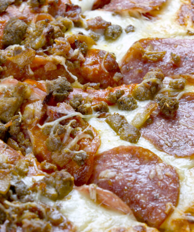Meat lovers pizza