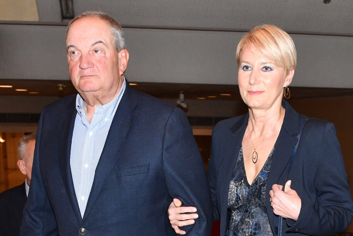 Κώστας Καραμανλής και Νατάσα Παζαΐτη