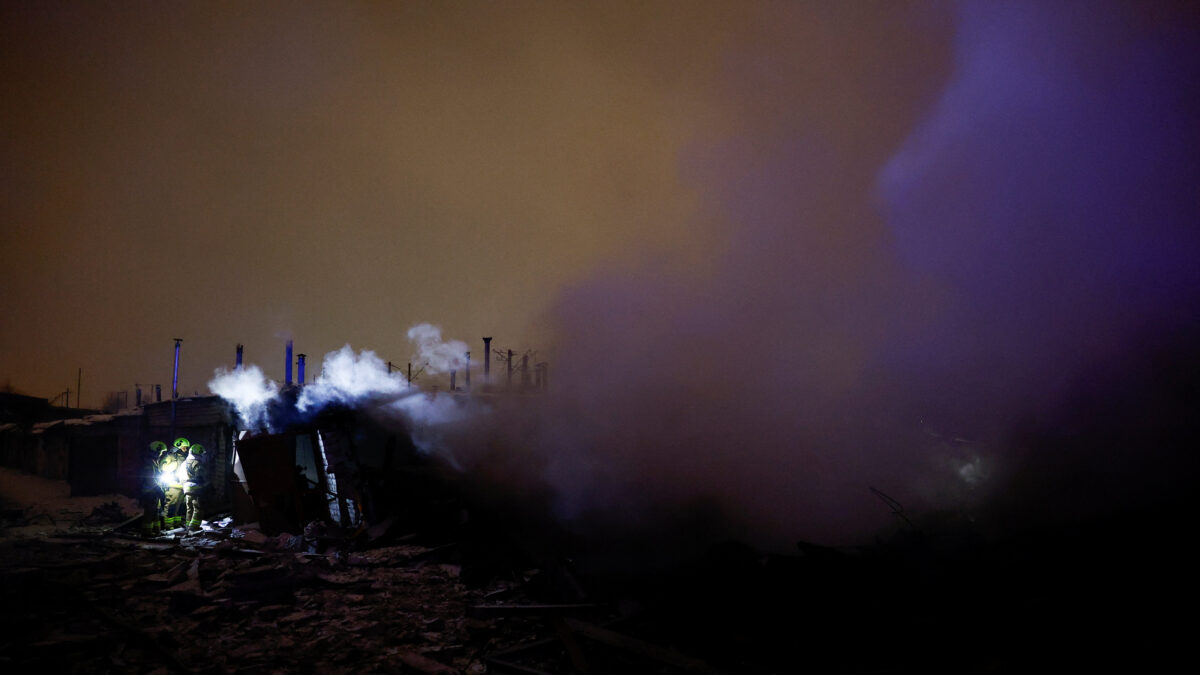 Ρωσικοί βομβαρδισμοί στο Κίεβο