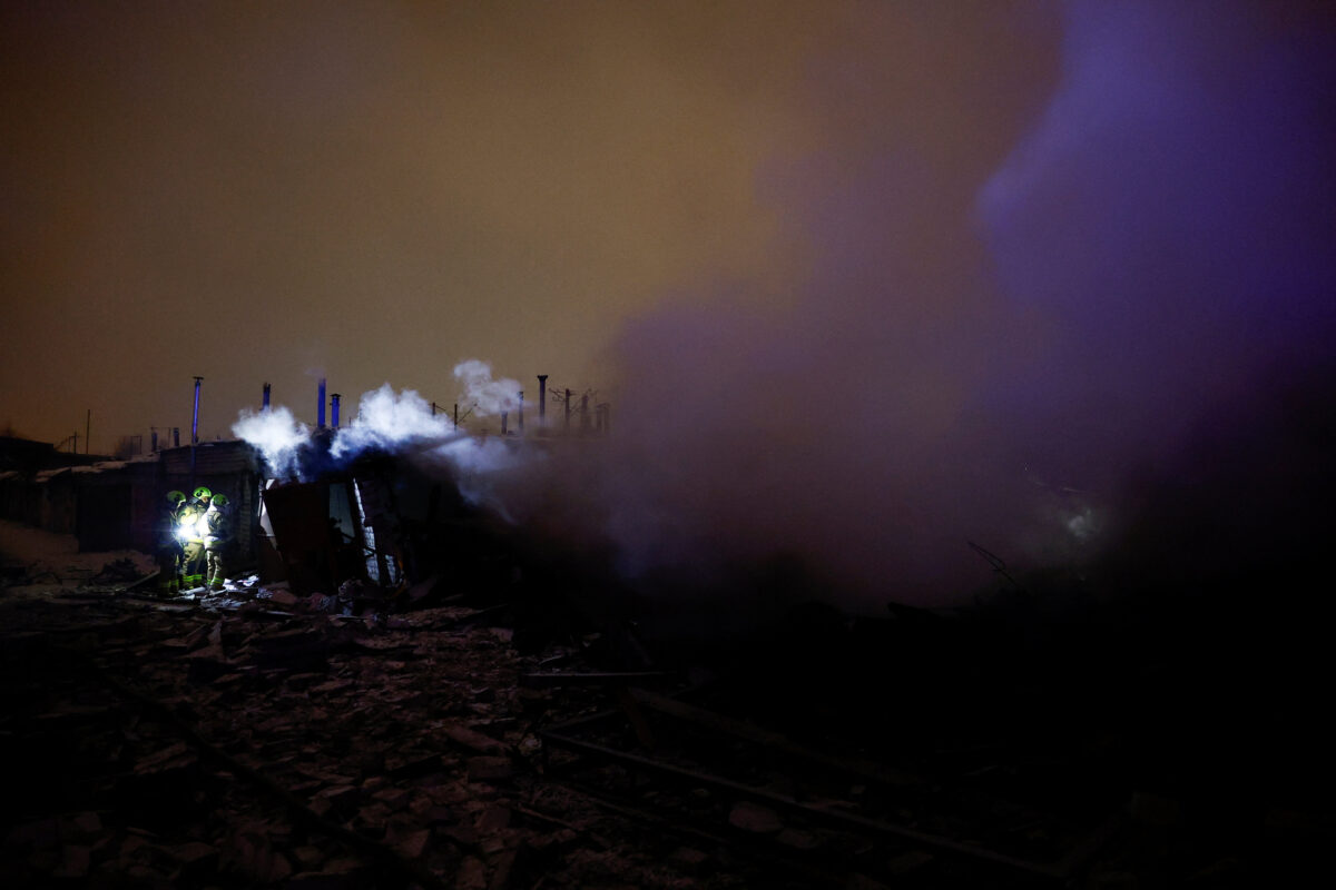 Ρωσικοί βομβαρδισμοί στο Κίεβο