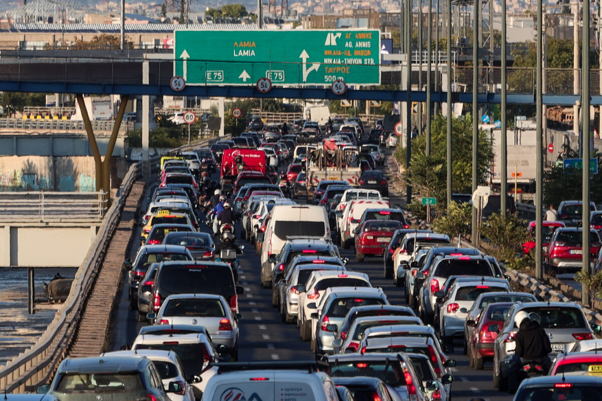 Μποτιλιάρισμα στους δρόμους της Αθήνας