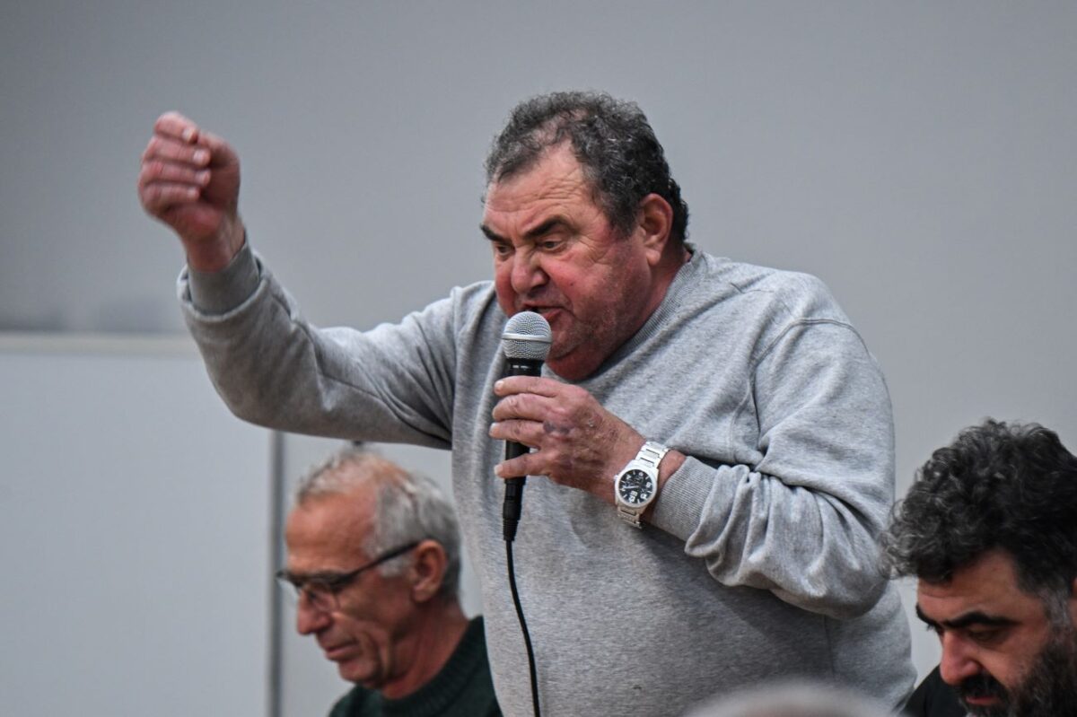 Ο αγροτοσυνδικαλιστής Κώστας Ανεστίδης