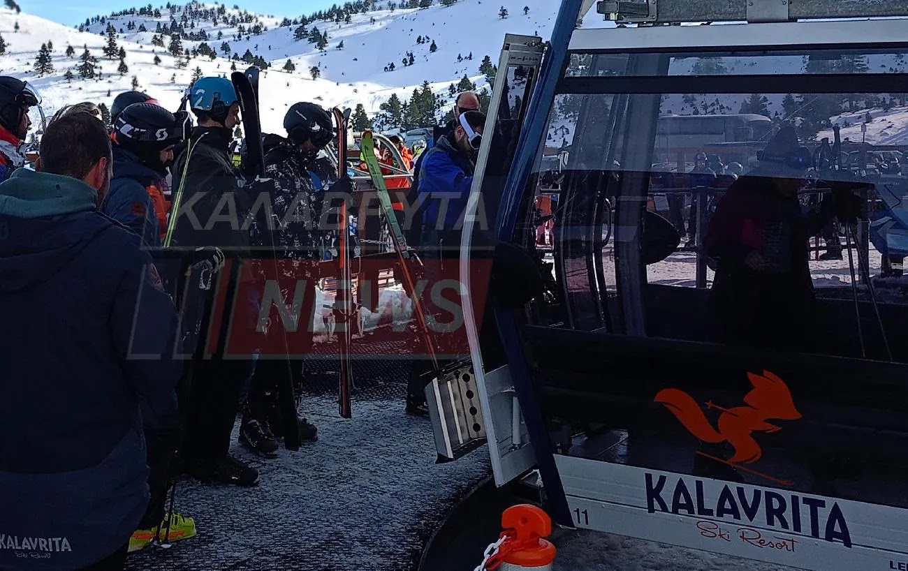 Ο πρωθυπουργός, Κυριάκος Μητσοτάκης στο Χιονοδρομικό Καλαβρύτων