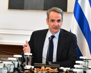 Ο πρωθυπουργός Κυριάκος Μητσοτάκης στο υπουργικό συμβούλιο