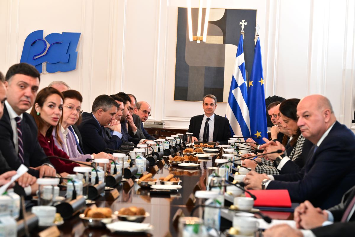 Συνεδρίαση του υπουργικού συμβουλίου υπό τον Κυριάκο Μητσοτάκη 