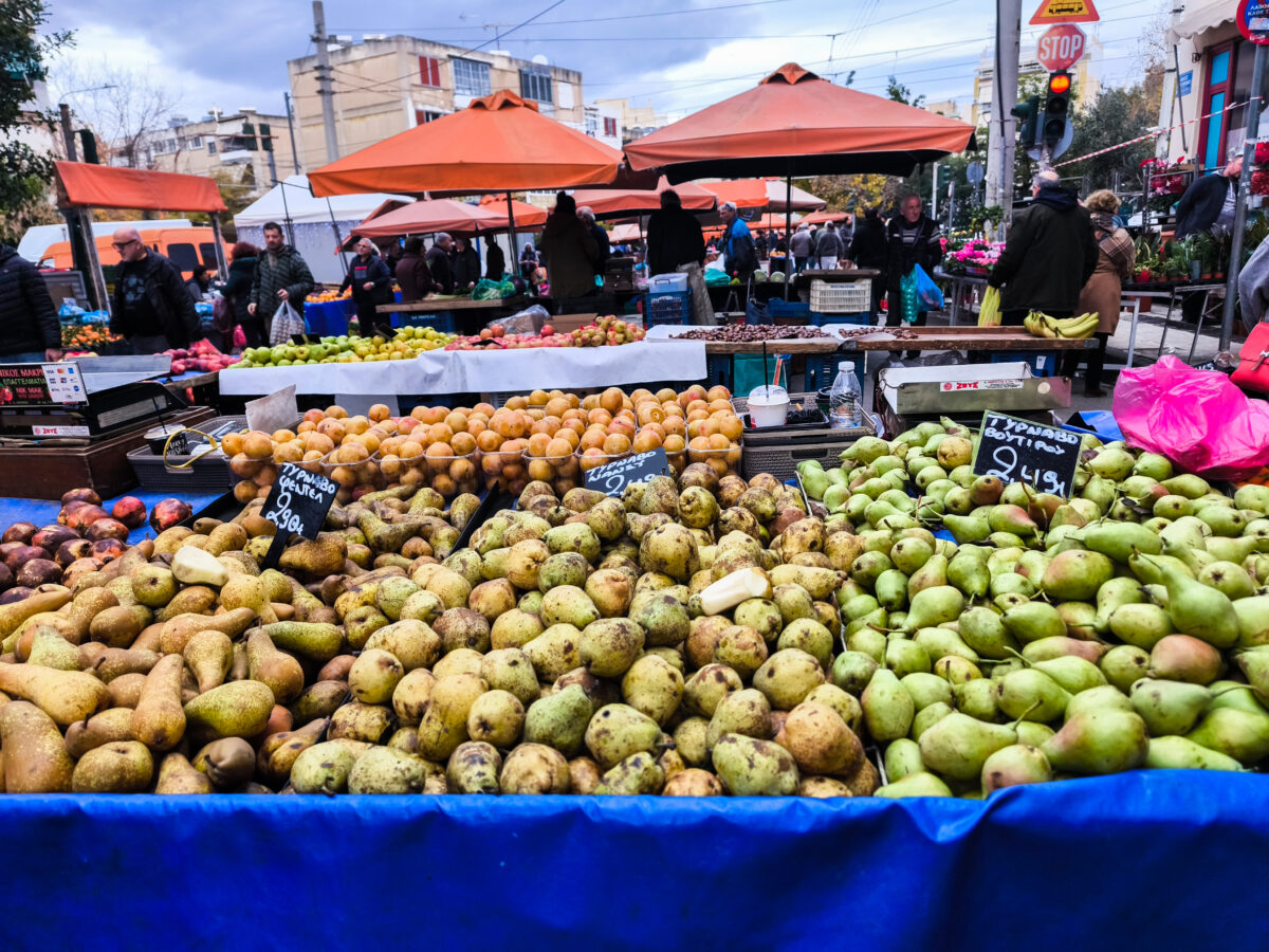Στιγμιότυπο από λαϊκή αγορά