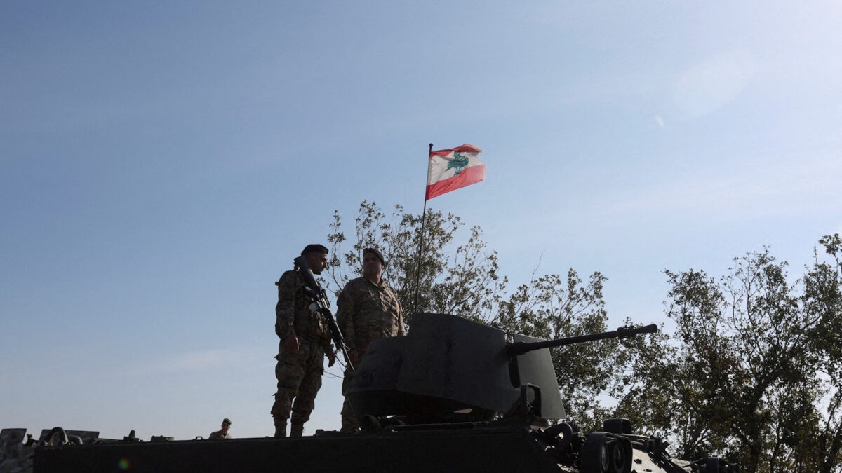 Στρατιώτες του Λιβάνου στα σύνορα με το Ισραήλ