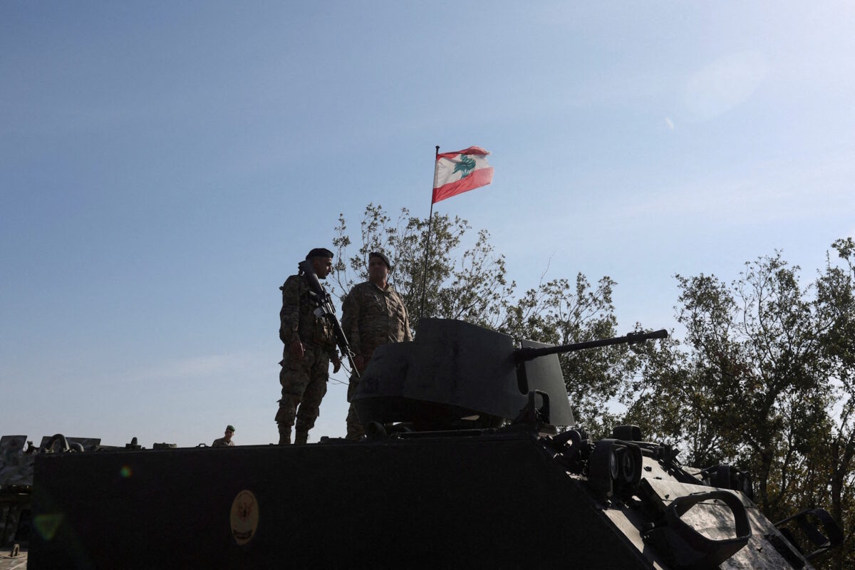 Στρατιώτες του Λιβάνου στα σύνορα με το Ισραήλ