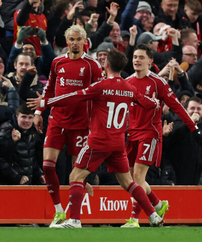 Οι παίκτες της Λίβερπουλ