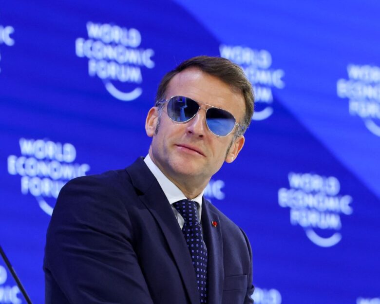 Ο Εμανουέλ Μακρόν στο Νταβός