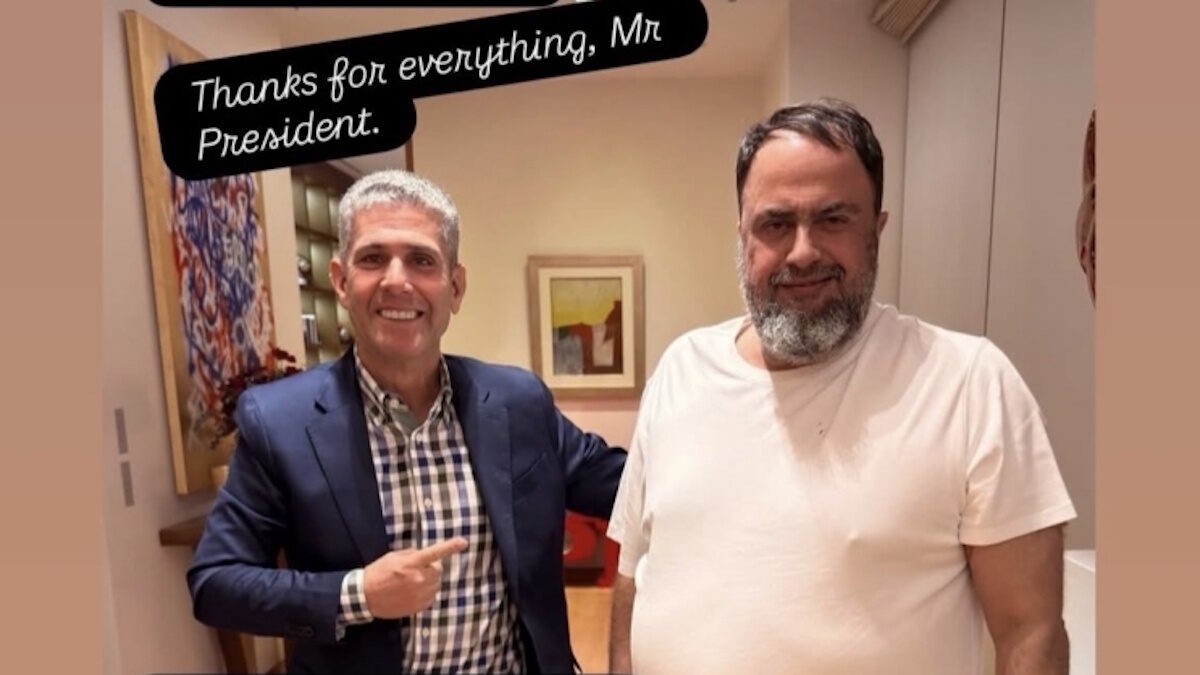 Με τον Βαγγέλη Μαρινάκη ο ατζέντης του Αντρέ Λουίς: Η φωτογραφία και το «ευχαριστούμε για όλα κύριε πρόεδρε»