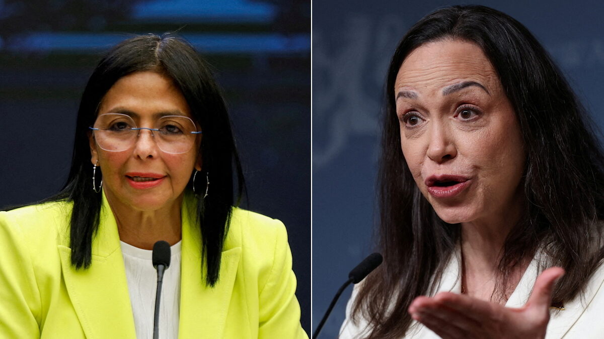 Η Ντέλσι Ροντρίγκες και η Μαρία Κορίνα Ματσάδο