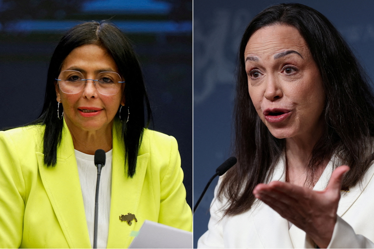 Η Ντέλσι Ροντρίγκες και η Μαρία Κορίνα Ματσάδο