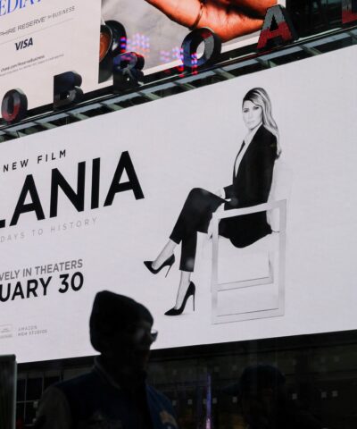 Διαφήμιση για το ντοκιμαντέρ «Melania» στη Νέα Υόρκη