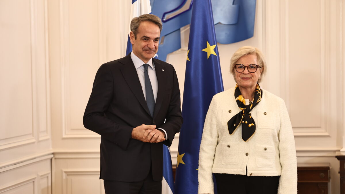 Κυριάκος Μητσοτάκης και Κατρίν Βοτρέν