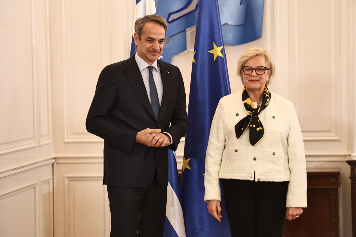 Κυριάκος Μητσοτάκης και Κατρίν Βοτρέν