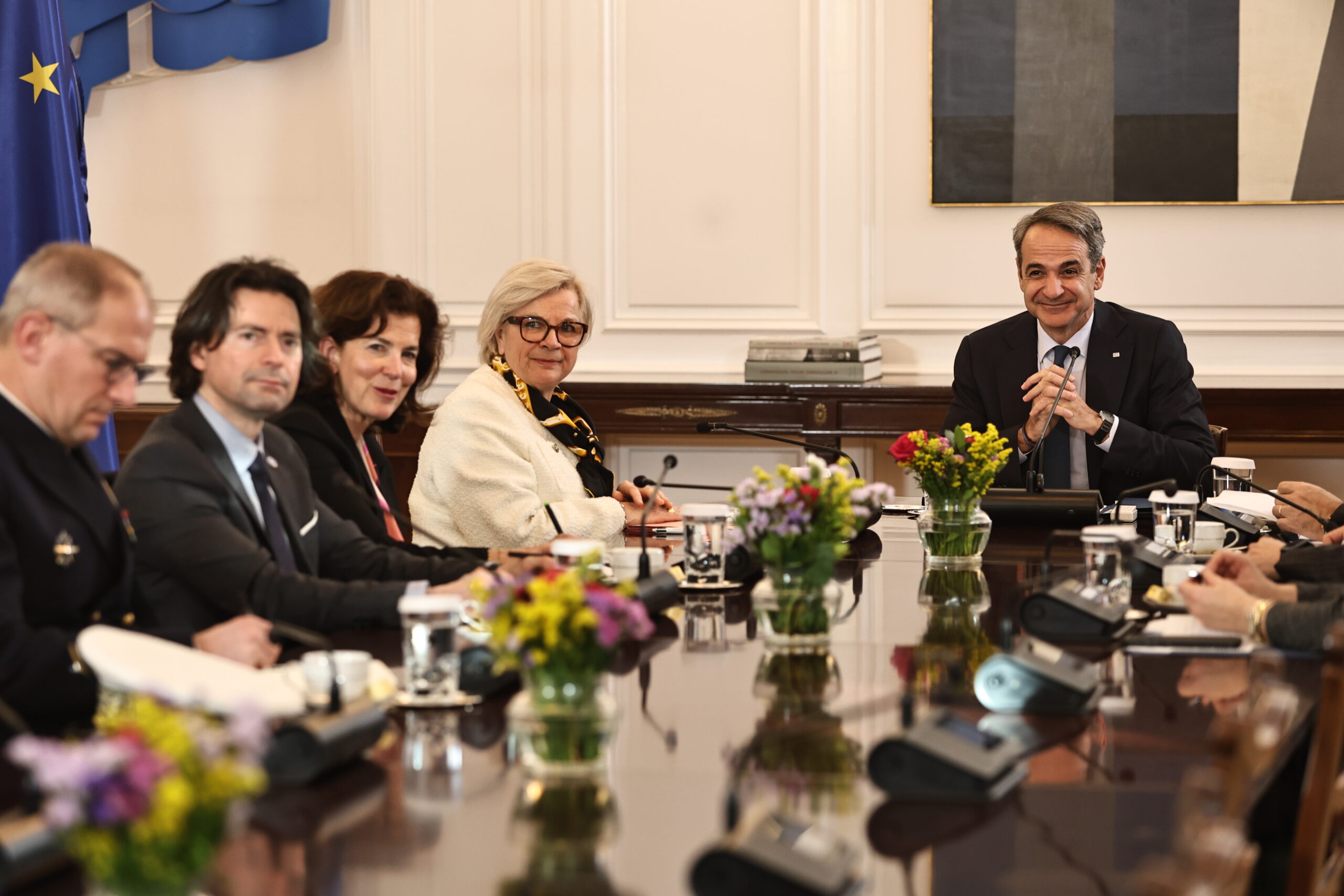 Κυριάκος Μητσοτάκης και Κατρίν Βοτρέν